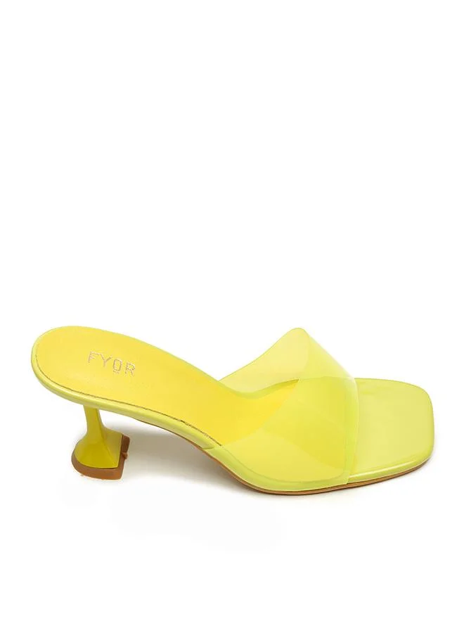 فايور Sculpted Clear Strap Mule XJD 11